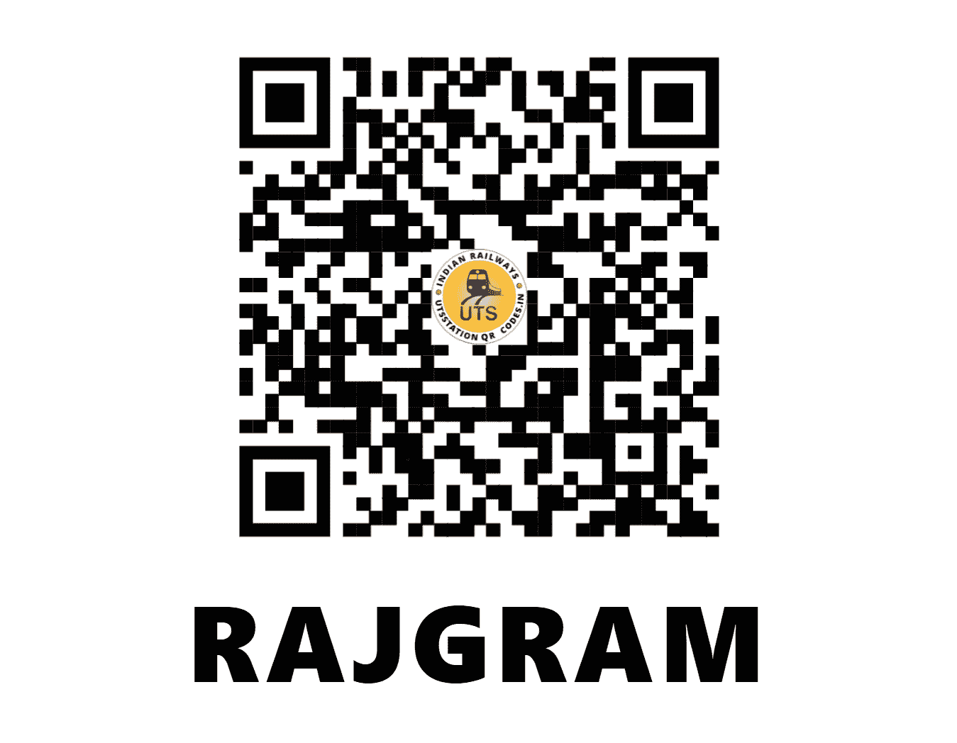 UTS QR Code for RAJGRAM - RJG (ER - WEST BENGAL)